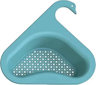 Taomeng Sink Drain Shelf, Kitchen Sink Drain Strainer Basket Swan Drain Rack Corner Sink Drain Stopper Filter Basket Shelf Storage Rack Sponge Holder For The Kitchen Sink, Blue