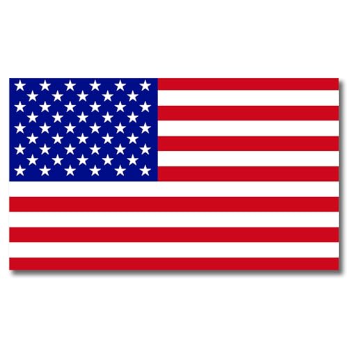 Image of Magnet Me Up Patriotic American Flag Automotive Magnet - 7x12 Inches, Red White and Blue, Heavy-Duty Magnetic Vinyl for Car, Truck, SUV - Showcase Your Patriotism with This Bold Auto Magnet