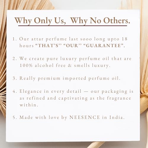 Image of Chandan Attar Original Pure Long-Lasting NEESENCE 100% Alcohol Free 6.0ml Itra In Luxury Bottle Best For Men And Women
