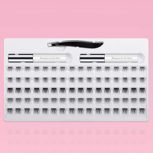 Aiqinhai Kit pa cílios postiços com cola pa pestanas pinças Pestanas postiças maquiagem natu l pa cí