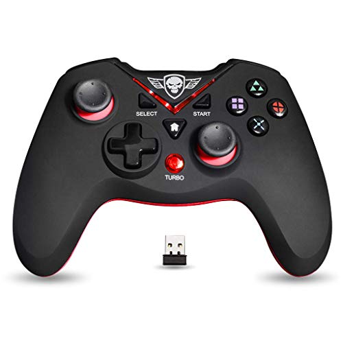 SPIRIT OF GAMER - Controller PC Xtrem XGP Nero e Rosso - Wireless - LED Rosso - Turbo - Ricaricabile Ttramite USB - Autonomia 12 Ore - Fuoco Rapido - Per Ordenador - Controller - Immagine 1