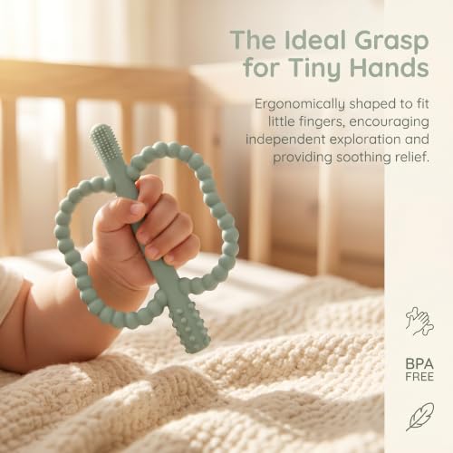 Image of Baby Silicone Teething Toys, Teether Sticks for Babies,3-36 Months