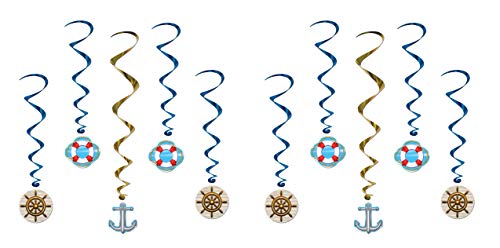 Beistle S57578AZ2 Cruise Ship Whirls 10 Piece