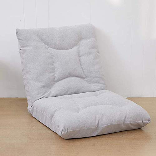 CMmin Al aire libre de interior ajustable de cinco posiciones multiángulo Presidente del piso, Grueso del amortiguador de asiento Lazy salón de juegos Resto Sofá, bien hecha y Bueno for el uso diario,