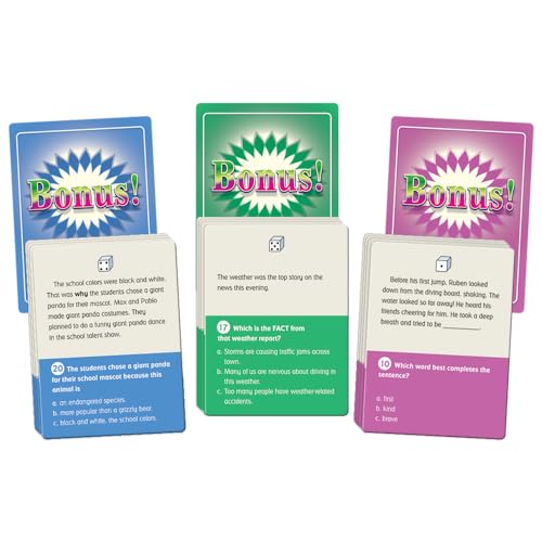 Image of Really Good Stuff Comprehension Game Trio, Grades 2-3 | Cause and Effect, Fact or Opinion & Context Clues, ELA Reading Activity, Homeschool Supplies