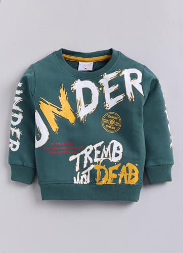 Image of Unisex Printed Cotton Sweatshirt and Full Pant Set