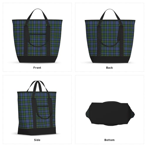 Tartan Of Nova Scotia Large Capacity Insulated Shopping Tote Bag – Keeps Food Cold/Hot For Hours, Ideal For Travel, Groceries & Outdoor Use2