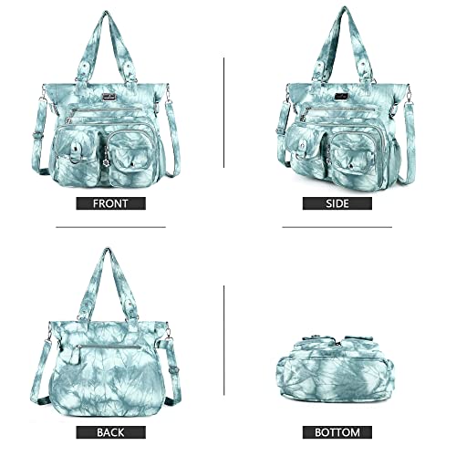 Image of Angelkiss Purses Handbags for Women PU Tote Satchel Bags for Women Pockets Shoulder Bags | PU