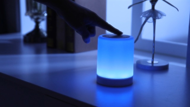 Bluetoothつきライト TRIPDASYK Touch Bedside Lamp - with Bluetooth Speaker, Dimmable