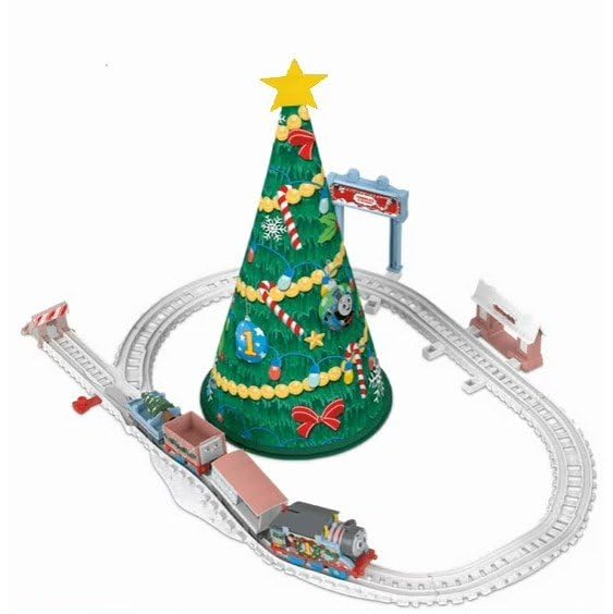 Thomas & Friends Motorised Motor Christmas Train Set with Track and Tree