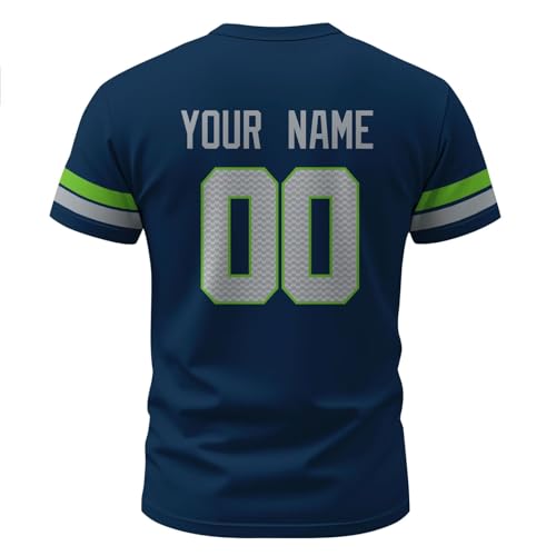 Image of ANTKING T-Shirt Custom Name Number Crewneck Short Sleeve for Men Youth Gifts