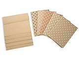 Darice Coordination's A2 Size Cards and Envelopes (Set of 40), Kraft Polka Dot Pop