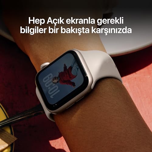 Apple Watch SE 3 GPS 40 mm Gece Yarısı Alüminyum Kasa Akıllı Saat ve Gece Yarısı Spor Kordon - S/M. Fitness ve Uyku Takibi, Kalp Atış Hızı Takibi, Hep Açık Ekran, Suya Dayanıklı Tasarım