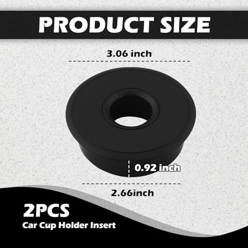 2PCS Inserto Antideslizante para Porta Vasos de Carro miniatura 2
