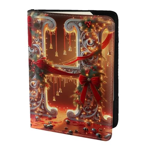 H stampa Viaggio Portafoglio Porta Passaporto Custodia per Famiglia pelle Copertura per Uomo Donna nero Taglia unica