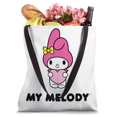 Bolso tipo tote con diseño frontal y posterior del personaje My Melody miniatura 4