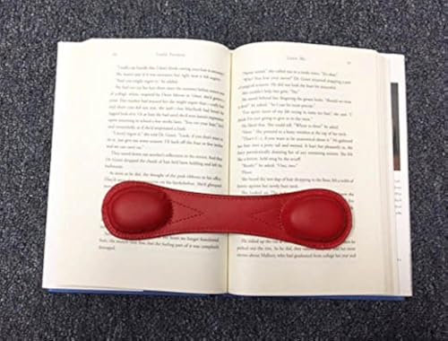 Weighted Bookmarks Genuine Leather Weighted Bookmark for Hands-Free Reading Book Holder for Cookbooks and Study - 8.5 Inch