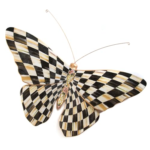 MACKENZIE-CHILDS Courtly Check Butterfly Wall Decoration, Hanging Butterfly Decorations