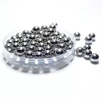 IndiaLot 100 Pieces of 6.35mm Silver Solid Bearing Ball - Use is Cycle Ball Bearing