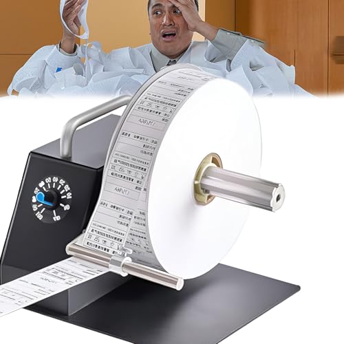 Máquina Rebobinadora Automática, Máquina Rebobinadora de Etiquetas con Ancho de Rebobinado: 20-110 Mm/Velocidad de Rebobinado: 0-100 mm/S, con Placa de Tope Exterior para Etiquetas de Ropa, Código