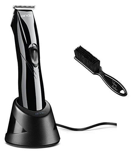 Andis Slimline Pro Li BLACK se Cordless T-Blade Trimmer with a Classic Barber Blade Brush
