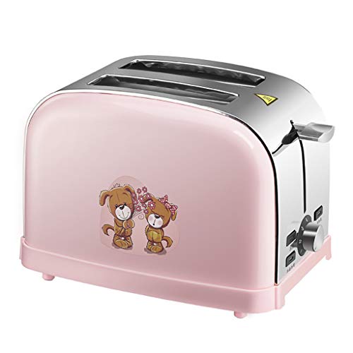 Meidexian888 Mini Toaster,1PC 2-Slice Fully Automatic Mini Baby Bear Toaster With Defrost