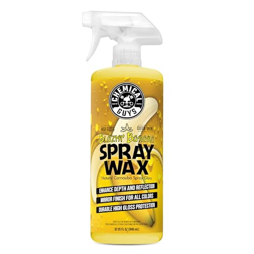 Chemical Guys Blazin Banana Spray Wax Natural Carnauba Gloss Safe for Cars Trucks SUVs RVs & More Extra Large 32 fl oz