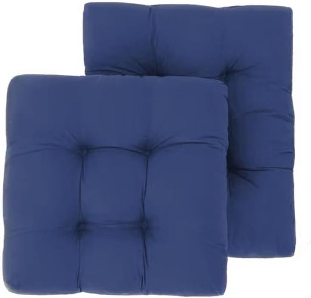 Rocking Chair Cushion, Set of Seat & Back Cushion with Ties for Indoor Rocker (Off-White)