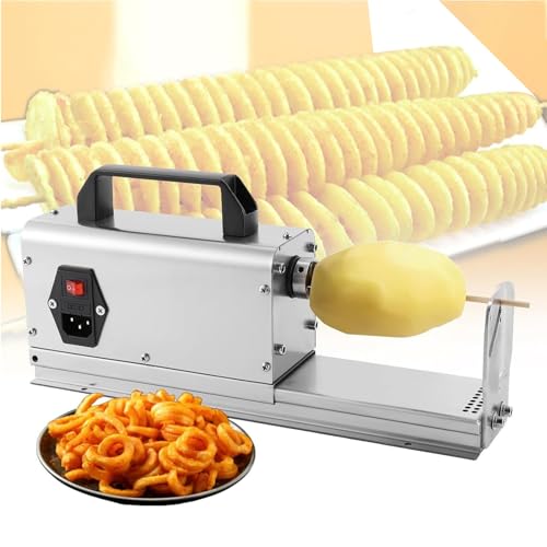 Cortadora espiral eléctrica de papas comercial