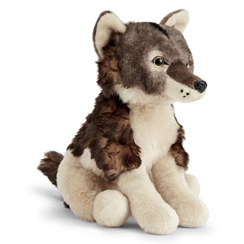 William il maestoso peluche Lupo Grigio! Questo capo da 22 cm è realizzato con materiali ecologici e pronto a guidare il tuo bambino in avventure selvagge. La morbida pelliccia e l'espressione vigile di William lo rendono un compagno ideale per la narrazione a tema naturale.