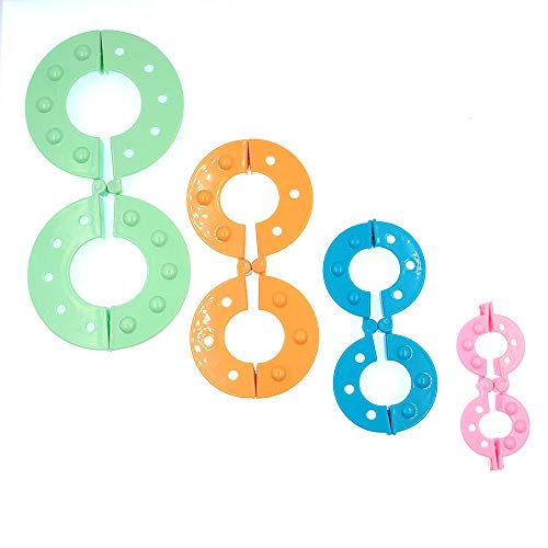 RayLineDo® 4-Size Pom-Pom Pompom Maker Fluff Ball Weaver DIY Knitting Craft Tool Kit - Random Color