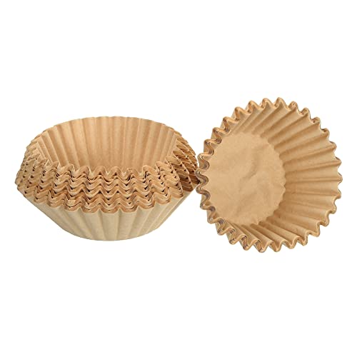 PATIKIL 6-10 Cup Wave Coffee Filter Brown Paper Filter 9.8x4.3 Inch Extraction for Cafe Cake Shop Kitchen (Coffee, Pack of 100)