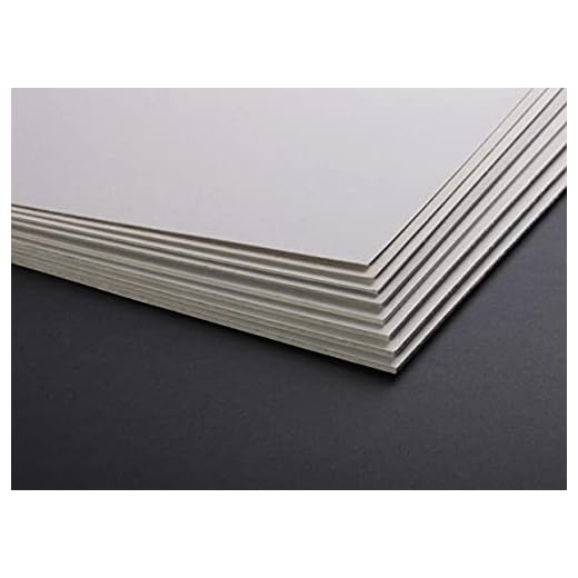 Clairefontaine - Ref 93975C - Tablero reciclado gris (paquete de 10 hojas) - Tamaño de 50 x 65 cm, 600 g/m², 1 mm de grosor - Adecuado para enmarcar, montaje, encuadernación, respaldo