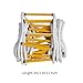 Aosekaa Escape Ladder Rescue Escaroladder Portable, Climbiaerial Work, Reusable Emergency Ladder Rope Ladder for Engineering Climbing, Length 3m