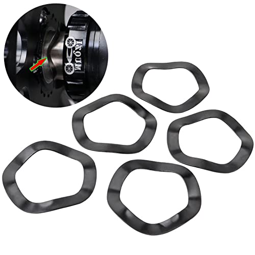 5 pieces steel bike bottom bracket wave washer wavy crinkle spring washers bicycle crank spacer crankset shield gasket bearing adpater sleeve for screw bolt inner 24mm