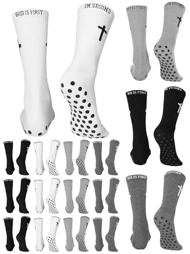EBOOT 16 Pairs Cross Grip Socks