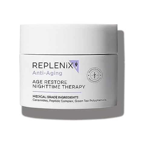 Replenix Age Restore Nighttime Therapy Face Cream, Anti-Aging Medical-Grade Facial Moisturizer for Mature & Dry Skin (1.7 oz) Cover
