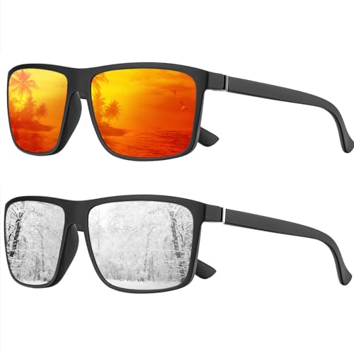 Lunettes de soleil polarisées anti-éblouissement avec verres HD et montures vintage