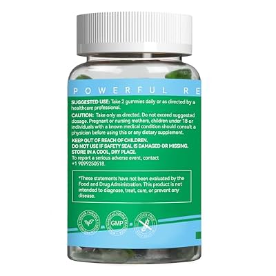 Sugar Free Chlorophyll Gummies, Vitamin B12 Zinc - Natural Deodorant*, Supports Healthy Skin & Body Detox*, Immune & Digestion Support, Chewable Chlorophyll Supplement for Women - 60 Count