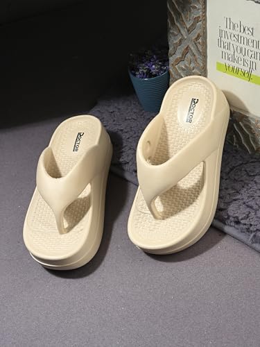 Image of DOCTOR HEALTH SUPER SOFT Women's Flip-Flops Slippers | Flip-Flops | Women's & Girl's Slippers | Comfortable & Lightweight | Soft Foot Massager | All Day Wear Flip-Flops Slipper