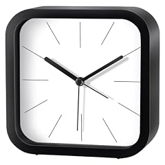 Modern Desktop Clock, Analog Clock Battery Operated with Silent No Ticking Design, Small Tabletop