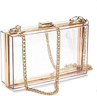 Women Clear Box Clutch Acrylic Shoulder Bag Evening Party Clutches Handbag Banquet Purse Bag Ladies Gift
