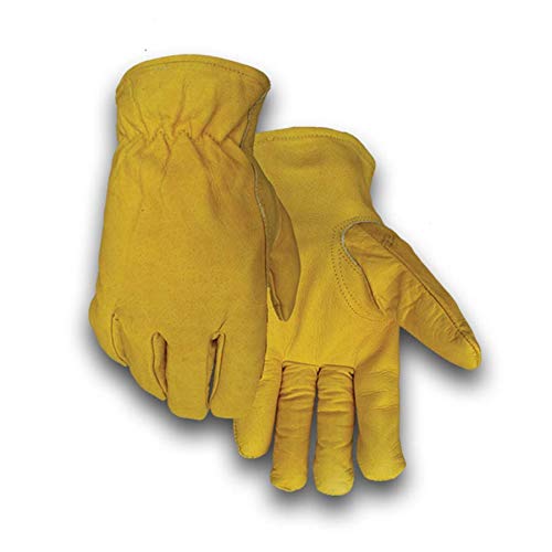 Golden Stag WINTER Gloves for Men - Motorcycle Gloves for Men Warm Leather Work Gloves Women Driving Gloves Men 426FXXL XX-Large