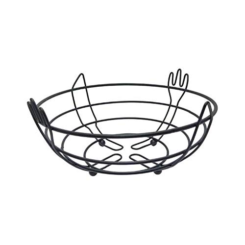 Fruteira de metal preta