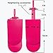 Mannequin Head Stand for Chair - Mannequin Stand for Trainning Head Sturdy and Durable Wig Head Stand for Cosmetology Hairdressing Seat Back Clamp (17 inch, Rose Red)
