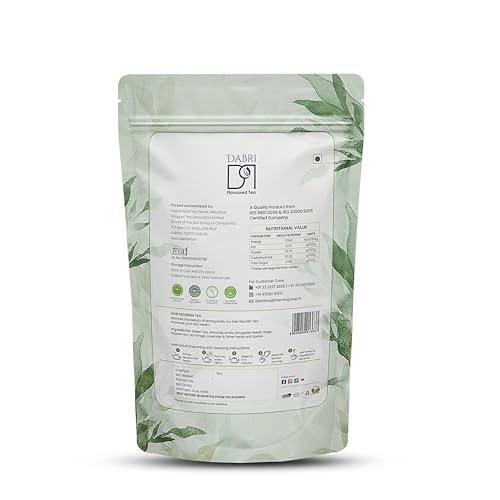 Image of Dabri Hair Nourishing Herbal Tea 100gm | Natural Organic Loose Leaf Blend | With Gooseberry, Almond & Fenugreek | Promotes Hair Growth, Strength & Shine | Pure Taste Wellness Tea