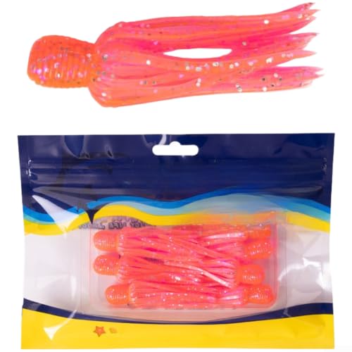 Image of Soft Squid Lure 6cm PVC Floating for octopus Bait Soft Squid(Pink)
