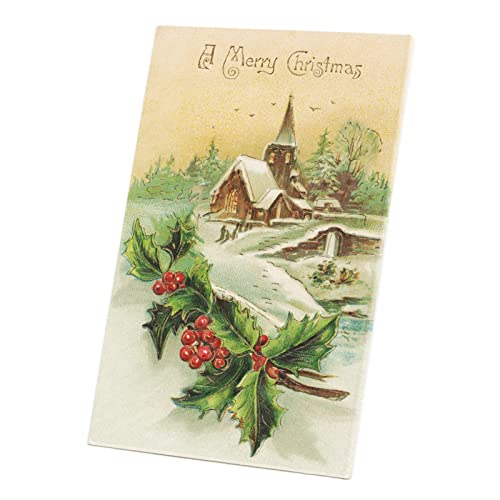 Tableau Noël vintage en toile pour remplacer les décos bas de gamme