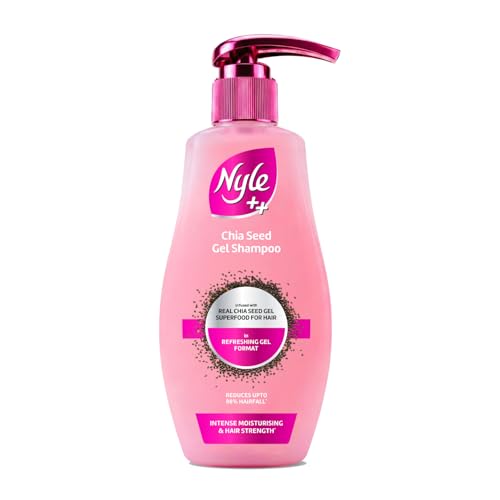 Image of Nyle ++ Chia Seed Gel Shampoo | Infused with Real Chia Seed Gel | Refreshing Gel Format | Reduces up to 98% Hairfall | Intense Moisturising & Hair Strength | 650ml