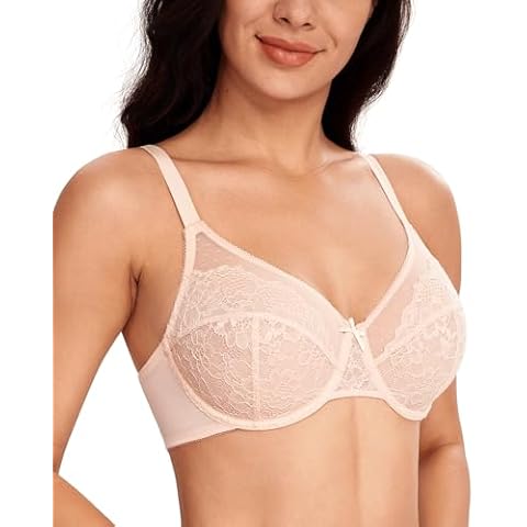 Lemorosy Women's Lace Minimizer Bra 36DD Cover